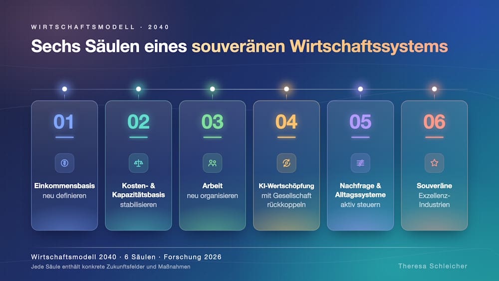 Theresa Schleicher - Sechs Saeulen Wirtschaftsmodell 2040